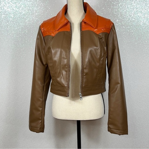 Silence +Noise Mariah Faux leather western jacket - Picture 3 of 16